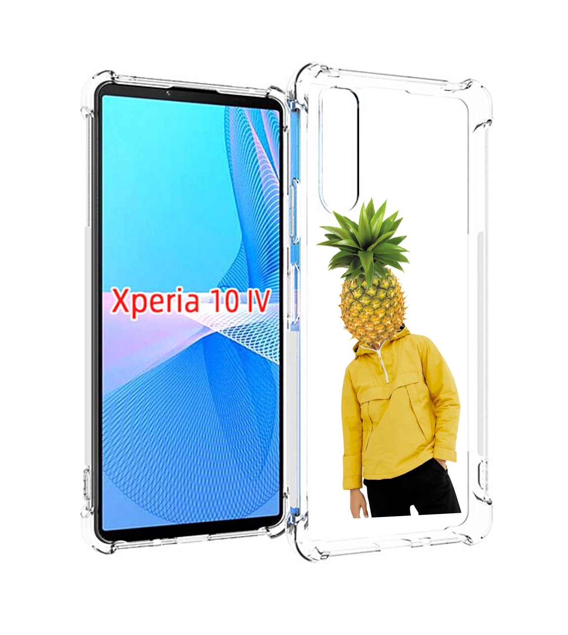 

Чехол MyPads ананасовая-голова для Sony Xperia 10 IV (10-4), Прозрачный, Tocco