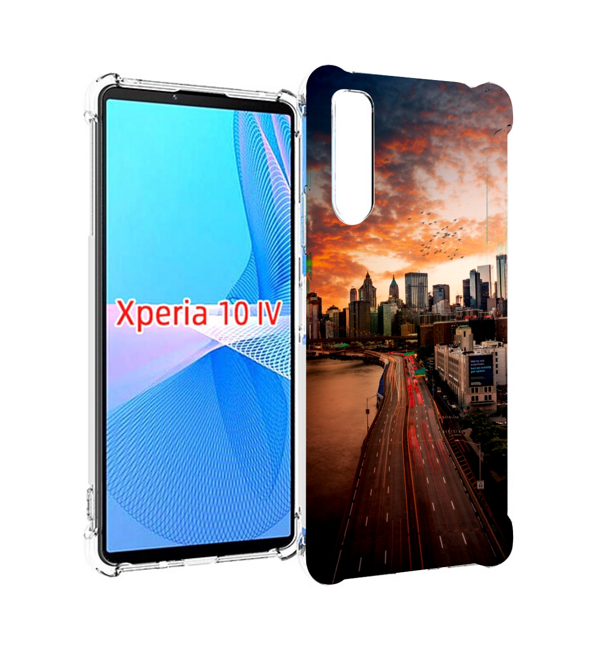 

Чехол MyPads американский город фото для Sony Xperia 10 IV (10-4), Прозрачный, Tocco