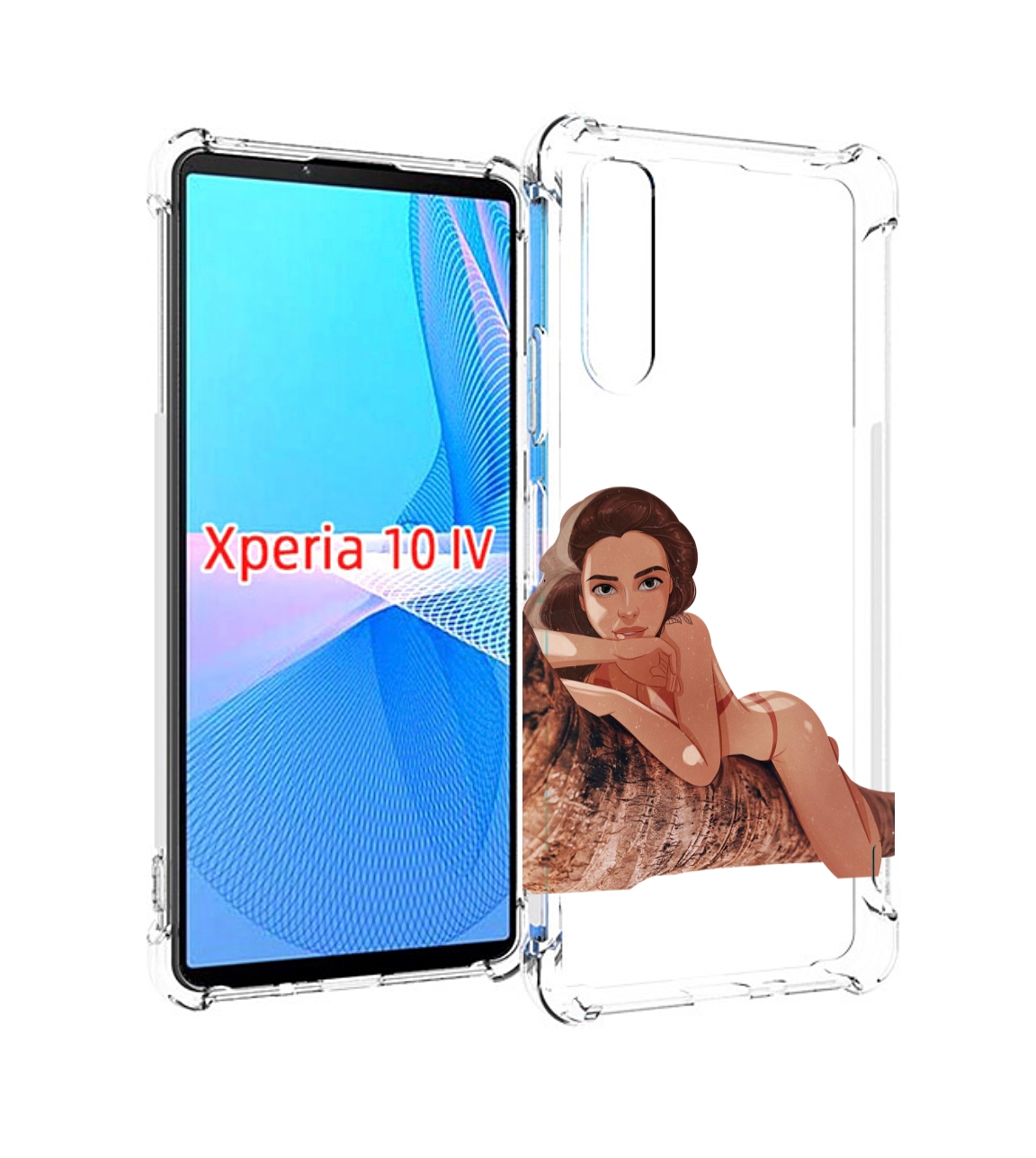 

Чехол MyPads амазонка-на-дереве для Sony Xperia 10 IV (10-4), Прозрачный, Tocco