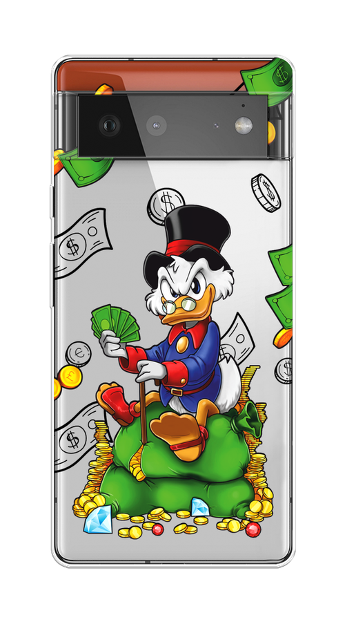 

Чехол на Google Pixel 6 "Scrooge Richness", Черный;синий;зеленый, 270850-1