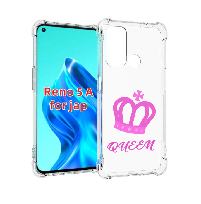 

Чехол MyPads корона-королевы-розовый для Oppo Reno 5A, Прозрачный, Tocco