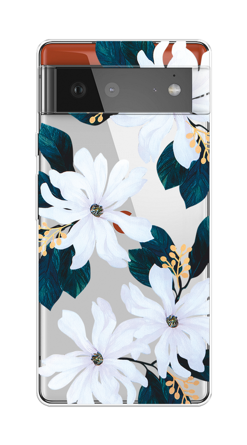 

Чехол на Google Pixel 6 "Delilah Flower", Зеленый;белый, 270850-1