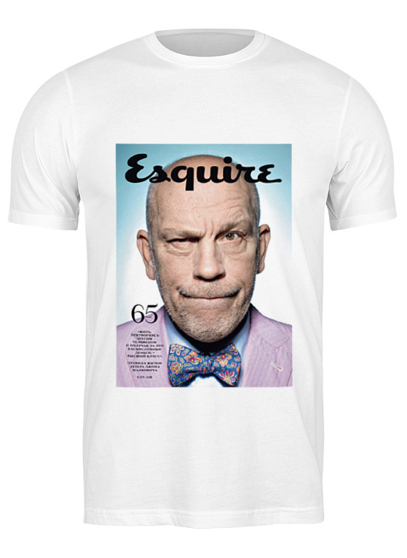 

Футболка женская Printio Esquire /джон малкович белая S, Белый, Esquire /джон малкович