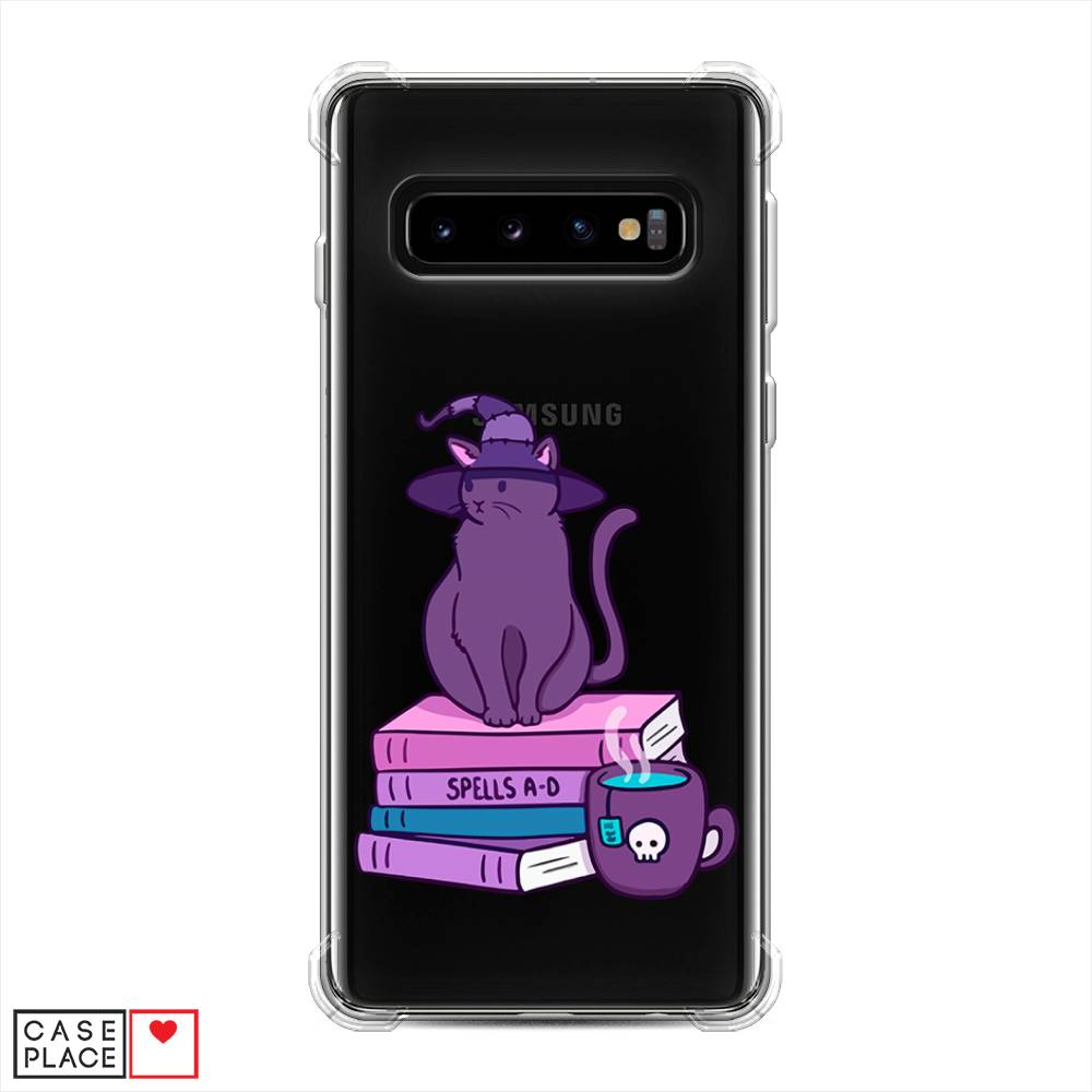 фото Противоударный силиконовый чехол "magic cat" на samsung galaxy s10 awog