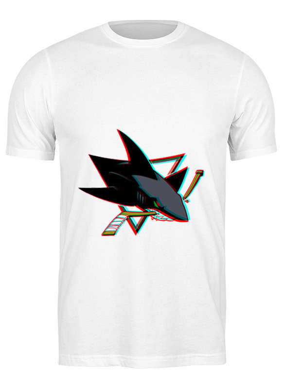 

Футболка мужская Printio San jose sharks белая S, Белый, San jose sharks