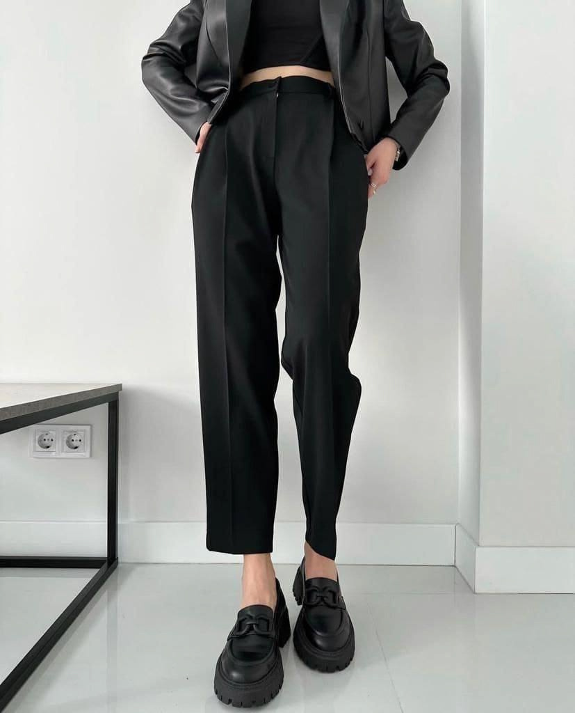 

Брюки женские NoBrand 65 черные 42 RU, Черный, 65