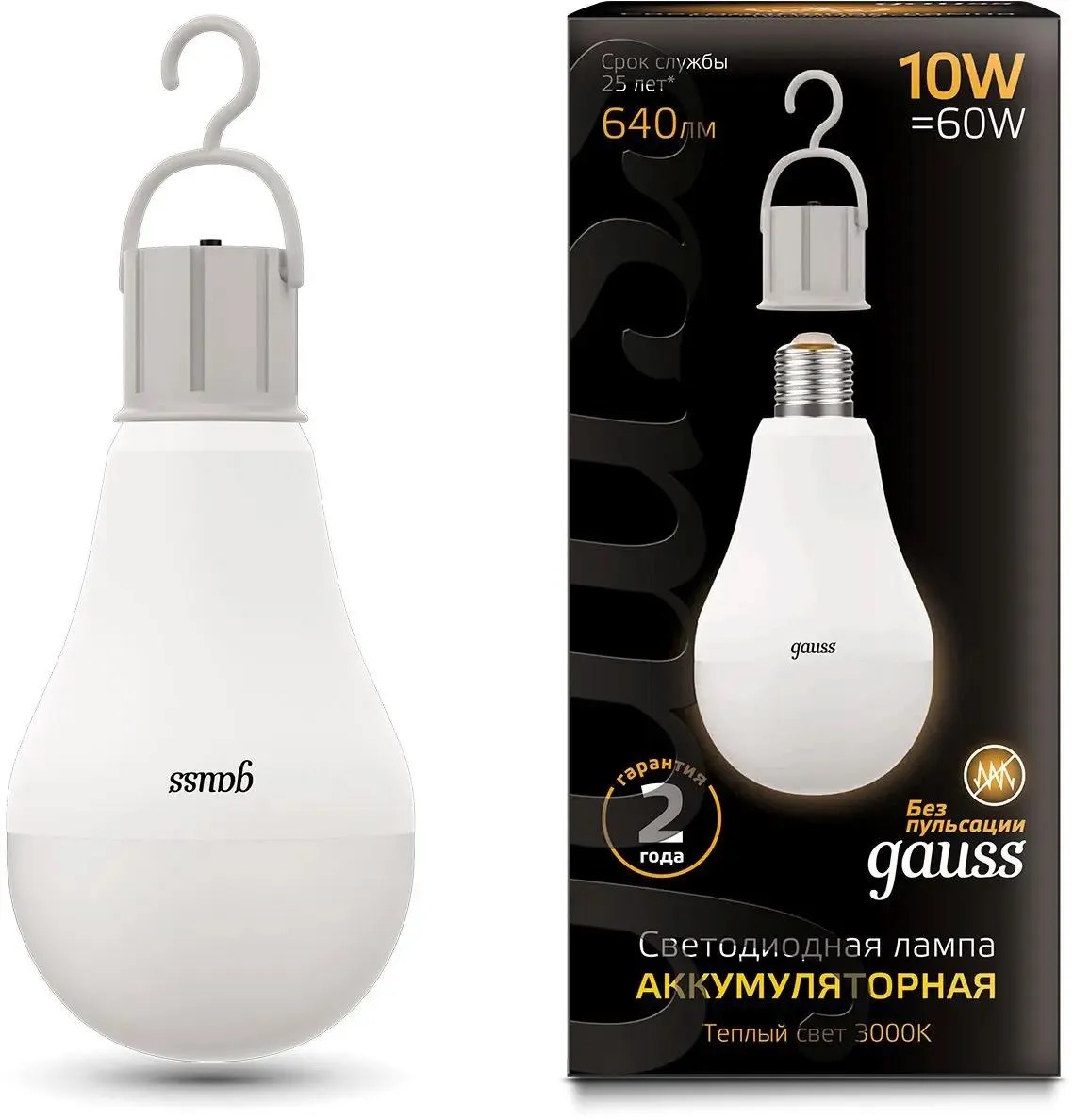 

Лампа LED GAUSS E27, груша, 10Вт, A60, одна шт. 102402100, Лампа LED GAUSS E27, груша, 10Вт, A60, одна шт. [102402100]