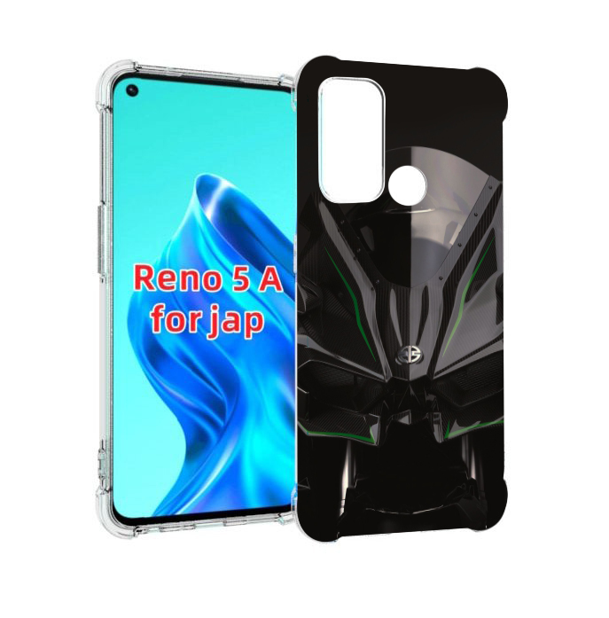 

Чехол MyPads кавасаки мото для Oppo Reno 5A, Прозрачный, Tocco