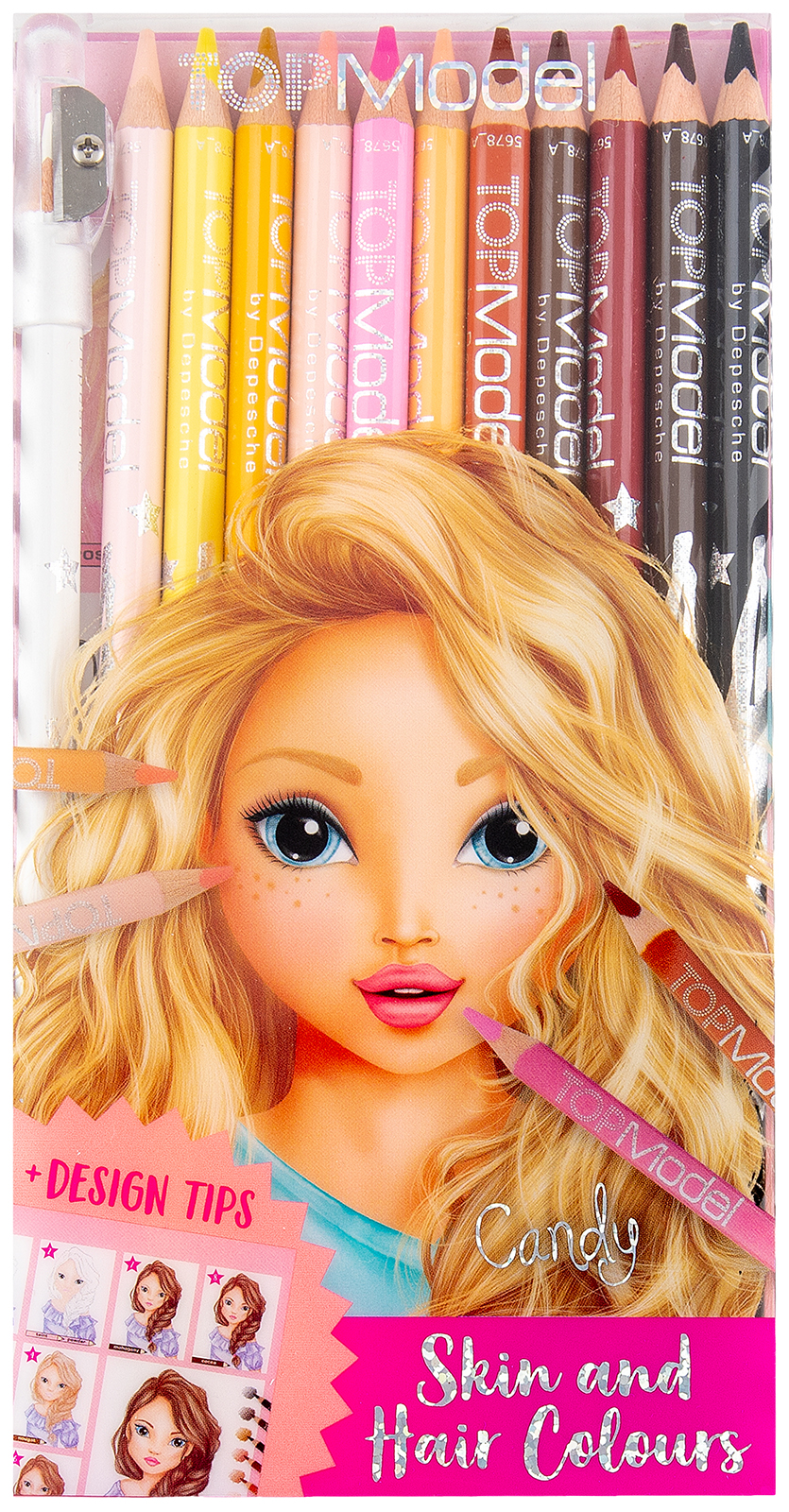 фото Набор цветных карандашей depesche topmodel цвета кожи и волос (045678/005678)