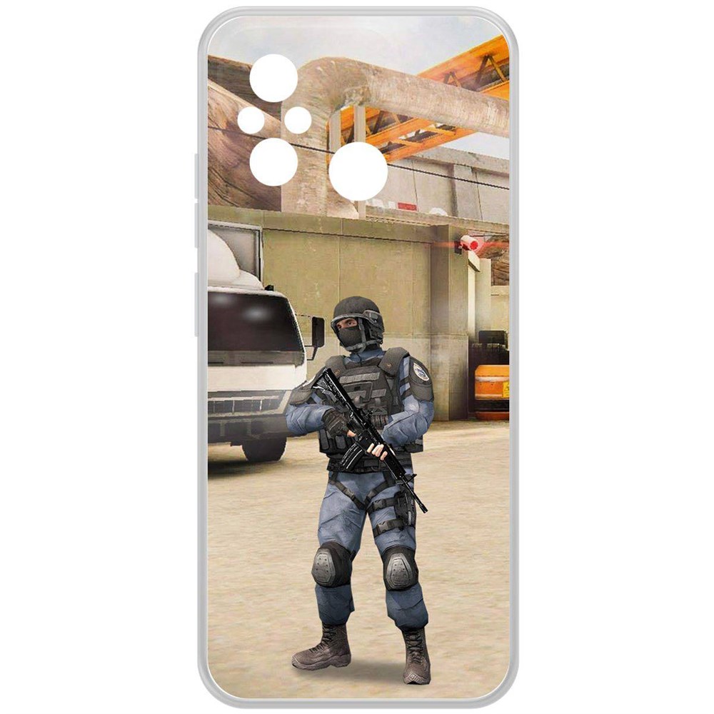 

Чехол-накладка Krutoff Clear Case Cтандофф 2 (Standoff 2) - GIGN для Xiaomi Redmi 12C, Прозрачный