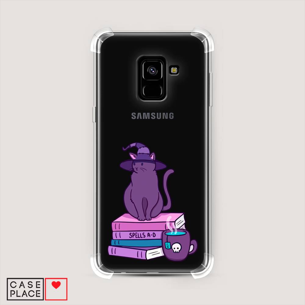 фото Противоударный силиконовый чехол "magic cat" на samsung galaxy a8 2018 awog