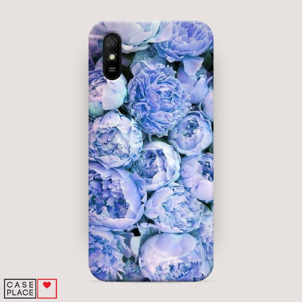 

Пластиковый чехол "Пионы голубые" на Xiaomi Redmi 9A, 38920-6