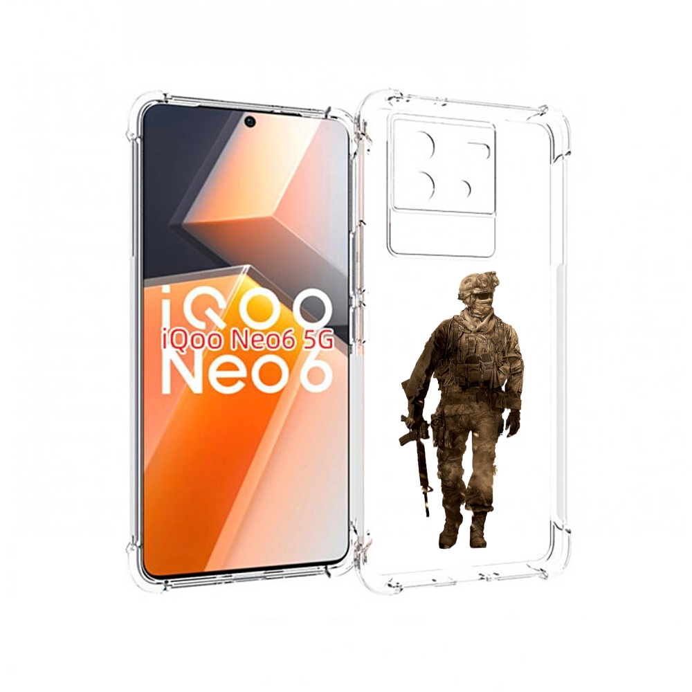 

Чехол MyPads call-of-duty мужской для Vivo iQoo Neo 6 5G, Прозрачный, Tocco
