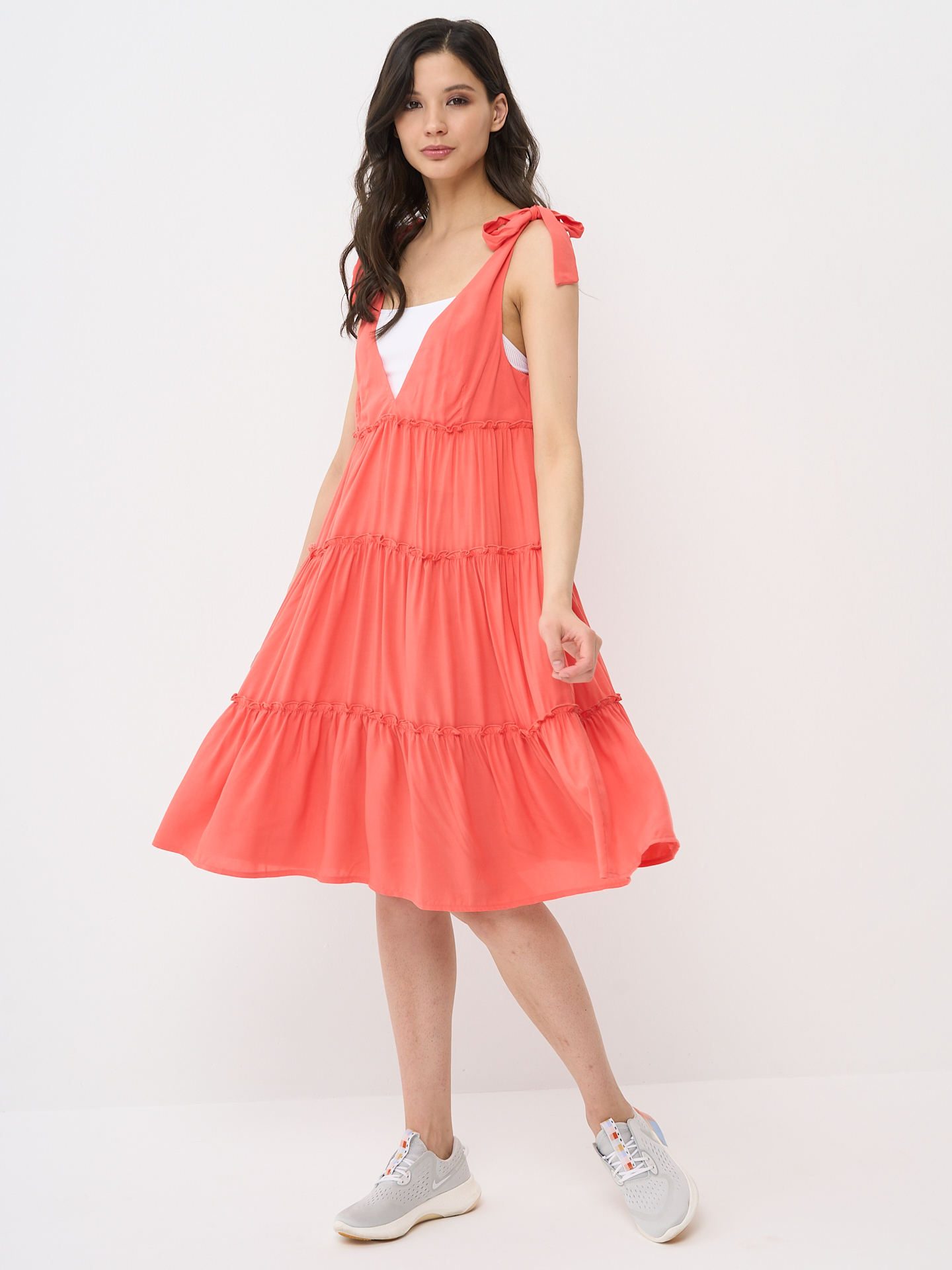 

Сарафан женский BE YOU 7221-30043 оранжевый 44, 7221-30043