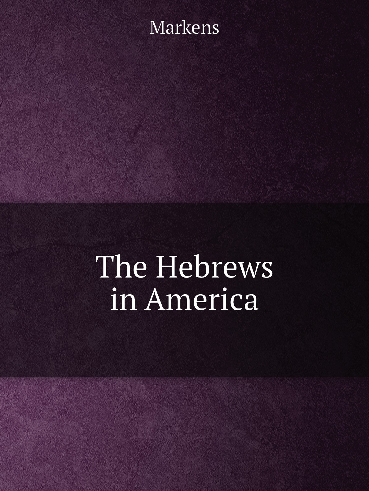

The Hebrews in America