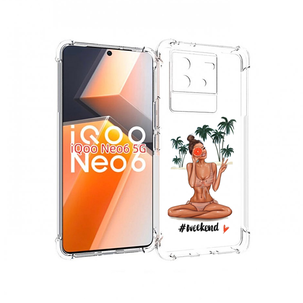

Чехол MyPads Weekend для Vivo iQoo Neo 6 5G, Прозрачный, Tocco