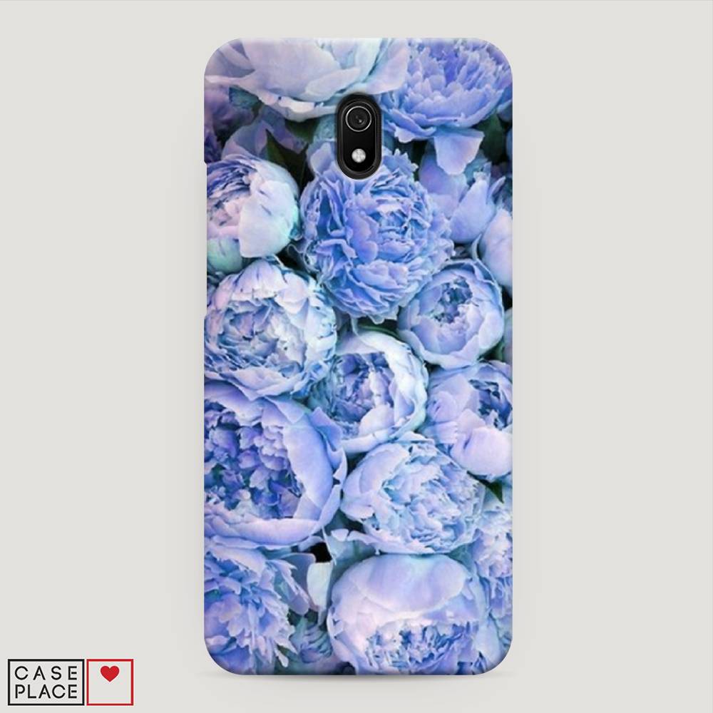 

Пластиковый чехол "Пионы голубые" на Xiaomi Redmi 8A, 37220-6