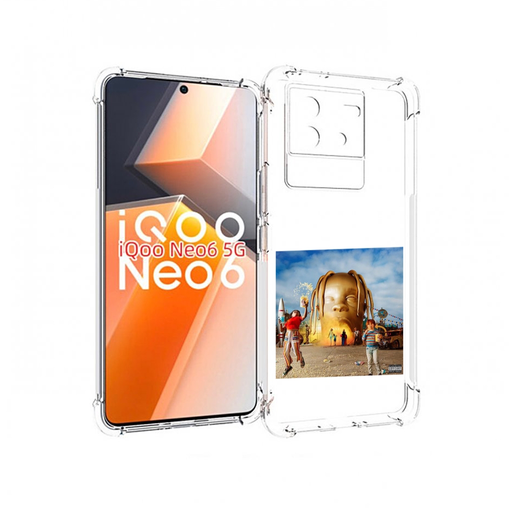 

Чехол MyPads Travis Scott - Astroworld для Vivo iQoo Neo 6 5G, Прозрачный, Tocco