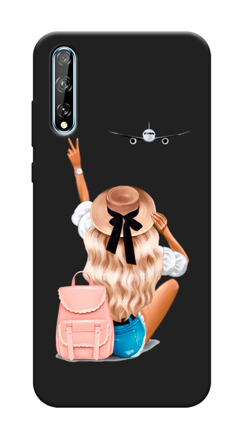 

Чехол Awog на Huawei Y8p "Автостопом самолетом", Бежевый;розовый;голубой, 6103452-1