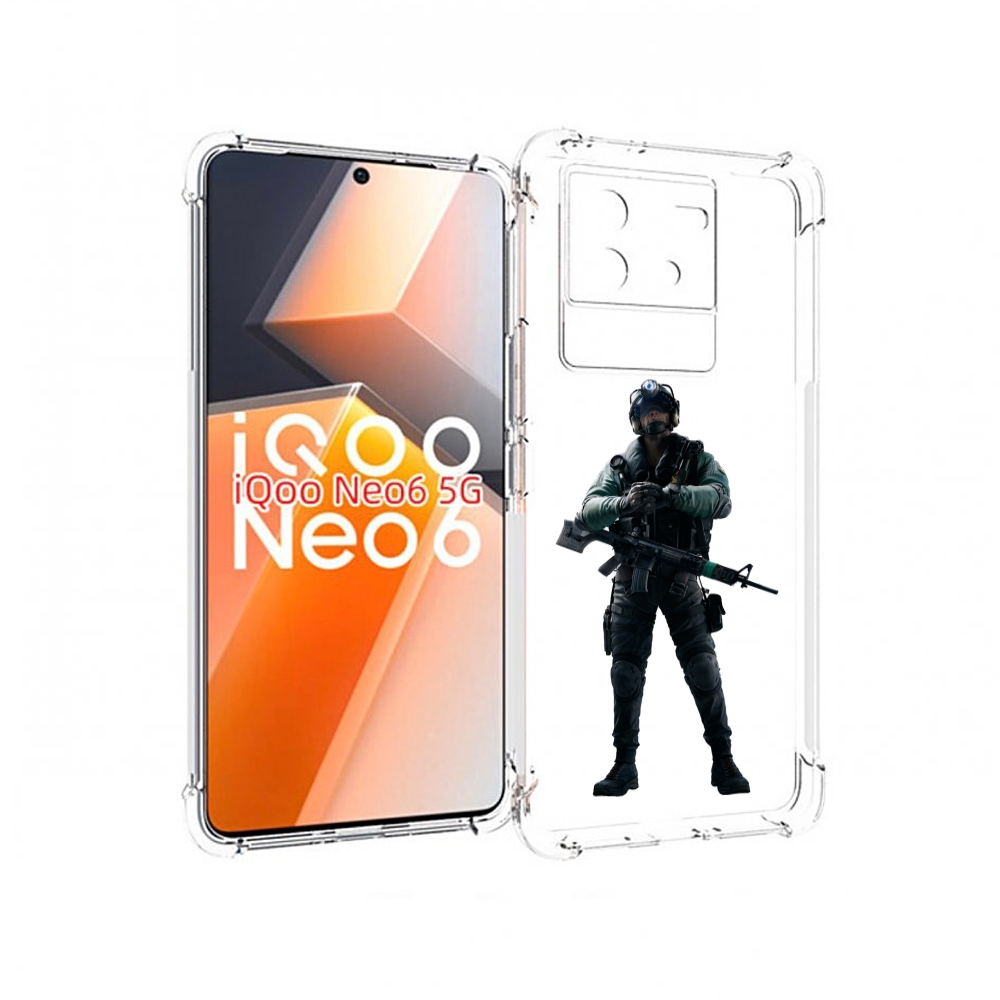 

Чехол MyPads Tom-Clancy's-Rainbow-Six-2 для Vivo iQoo Neo 6 5G, Прозрачный, Tocco