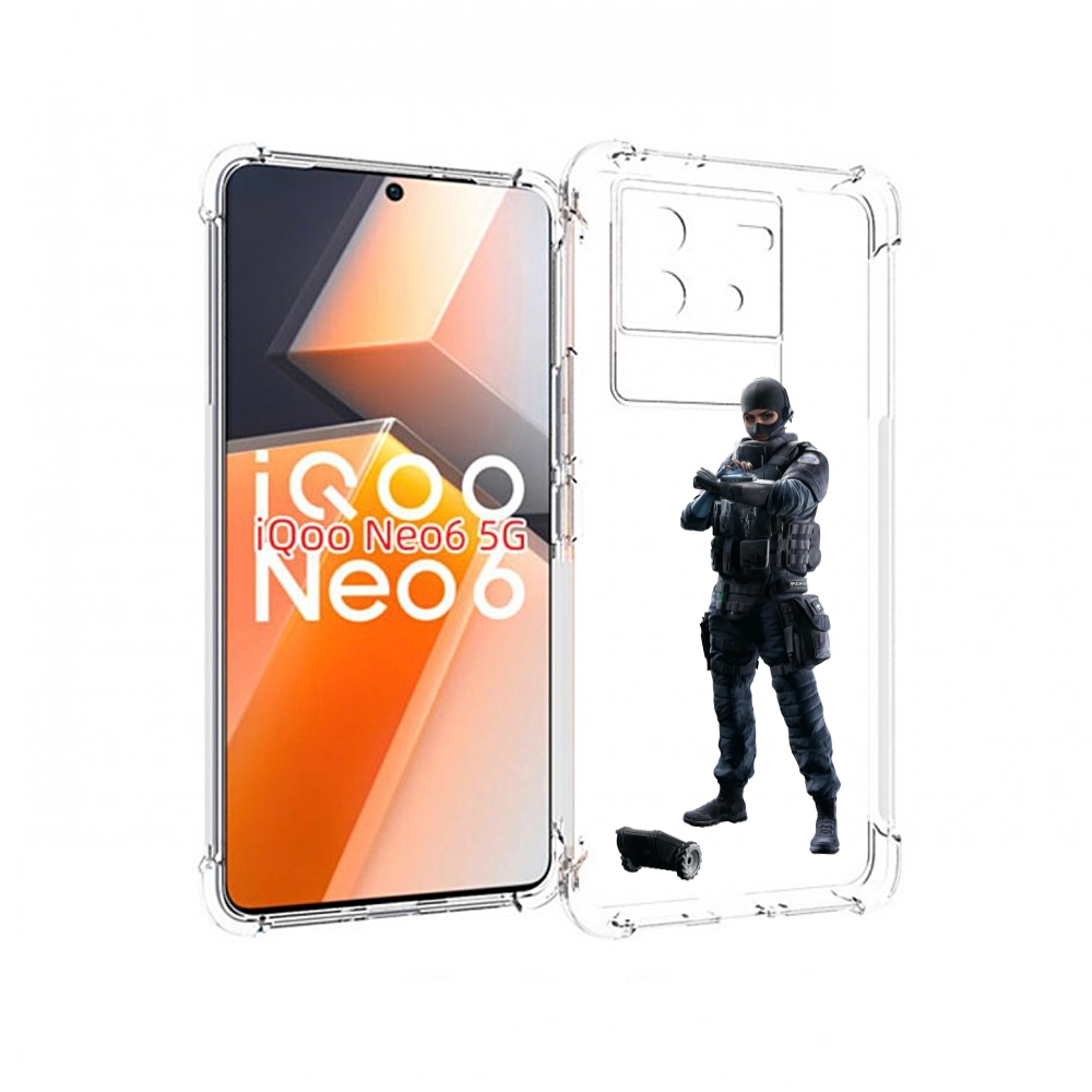 

Чехол MyPads Tom-Clancy's-Rainbow-Six-1 для Vivo iQoo Neo 6 5G, Прозрачный, Tocco