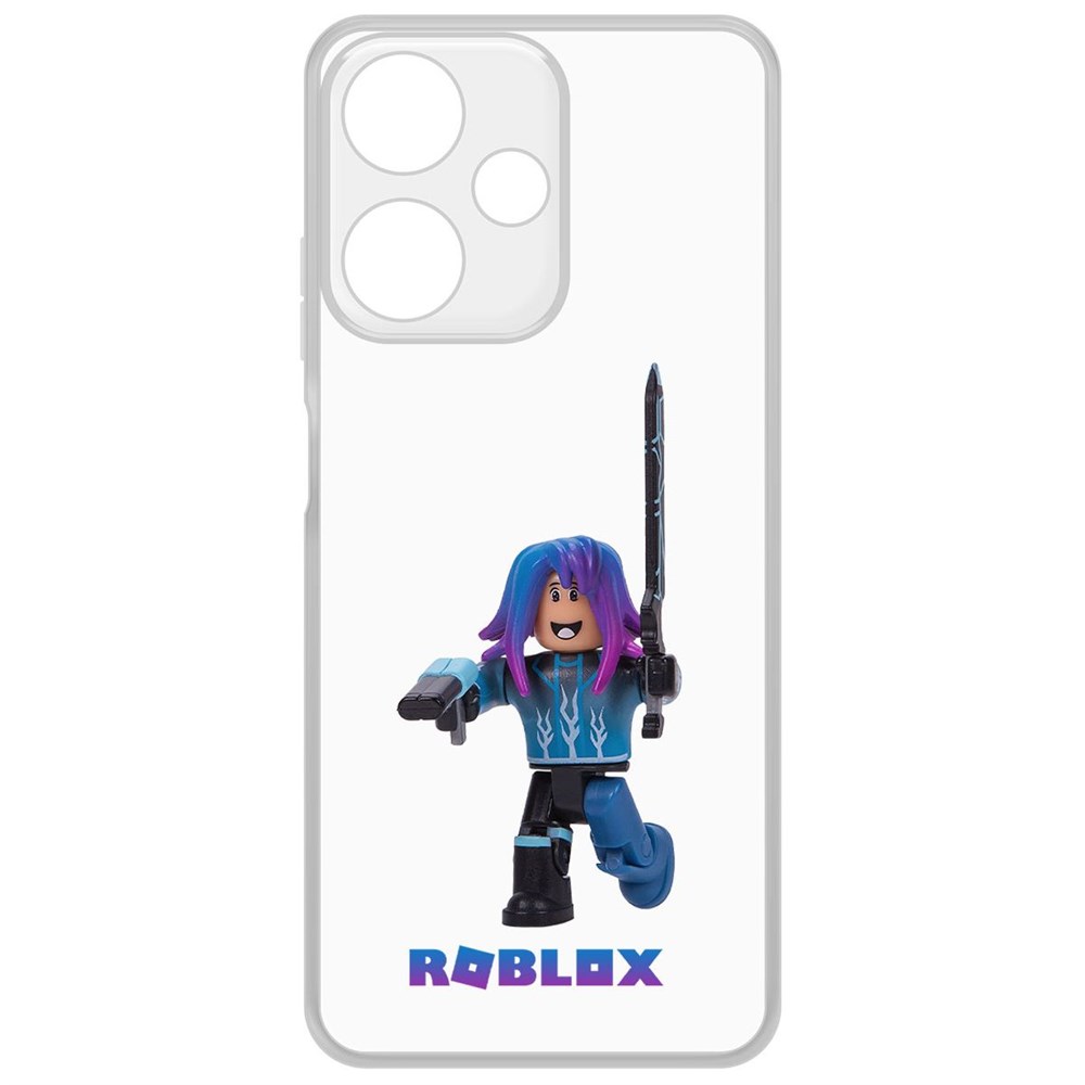 Чехол-накладка Krutoff Clear Case Roblox-Паркурщик для INFINIX Hot 30 Play 600015211141 прозрачный