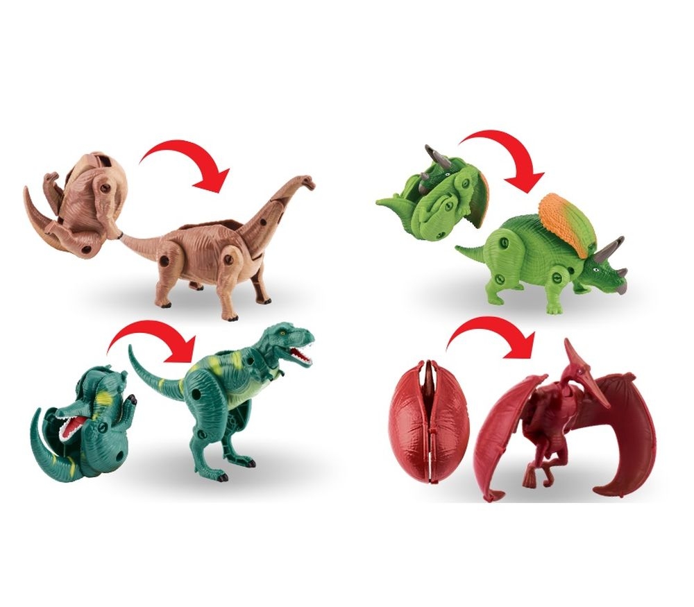фото Набор игрушек-трансформеров nd play динозавры, 4 шт.