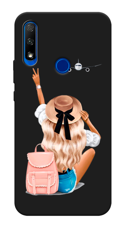 

Чехол Awog на Honor 9X "Автостопом самолетом", Бежевый;розовый;голубой, 69952-1