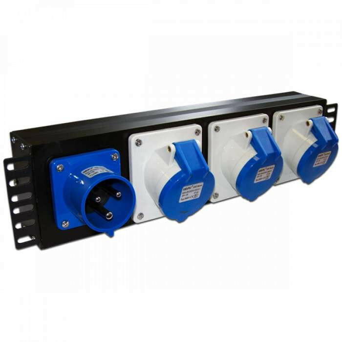 

Lanmaster 19"" однофазный, 1х3 IEC309, 32A 250V, TWT-PDU-32AI9-1P