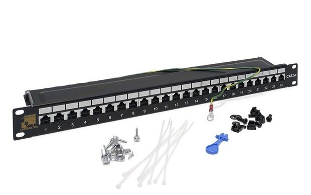 

LANMASTER 24 порта, STP, кат.5E, 1U, LAN-PPL24S5E