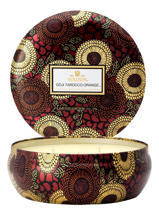 

VOLUSPA Ароматическая свеча Goji Tarocco Orange с 3 фитилями 340г, 114896