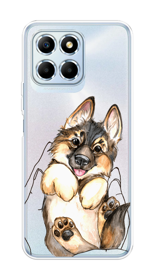

Чехол на Huawei Honor X6/X6s "Овчарка в ладошках", Серый;бежевый;белый, 6109550-1