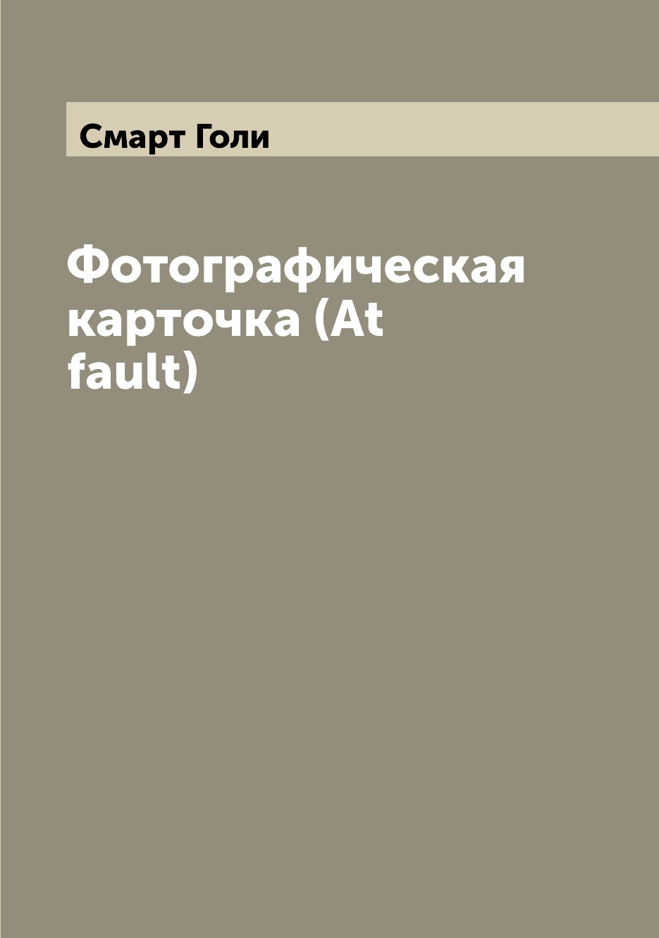 фото Книга фотографическая карточка (at fault) archive publica