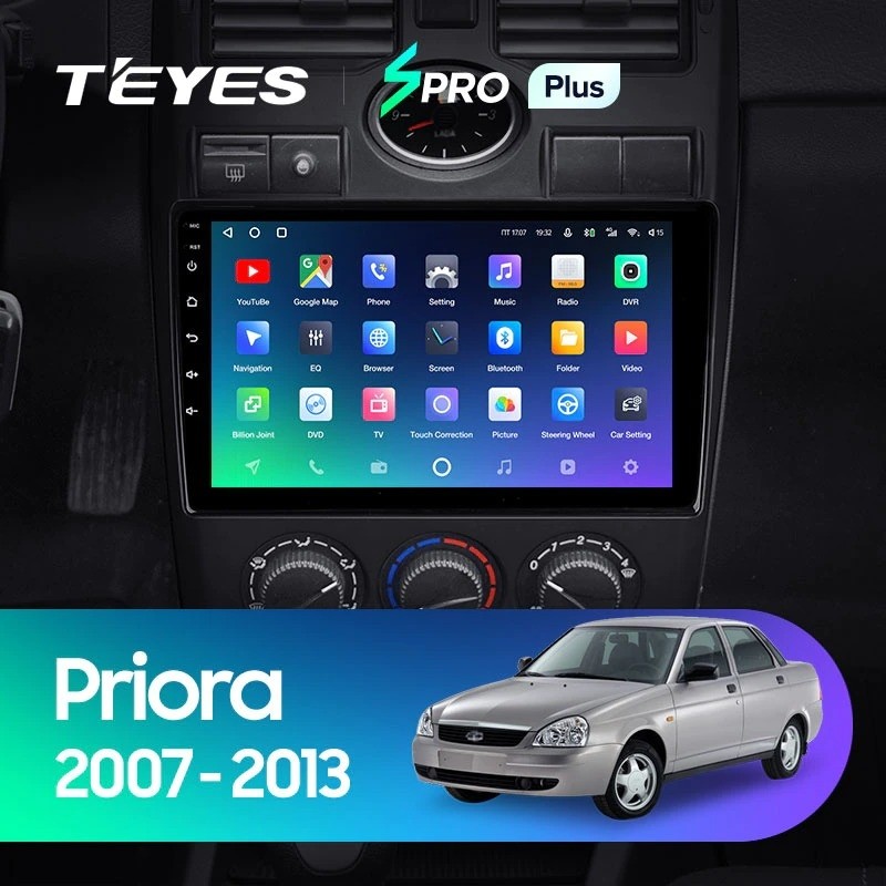 Штатная магнитола Teyes SPRO Plus 6128 Lada Priora 1 2007-2013 F2 3610000₽