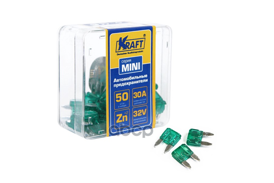 

Набор Предохранителей 30а (Mini 50шт) Пласт.Кор. Kt870015 Kraft арт. KT870015