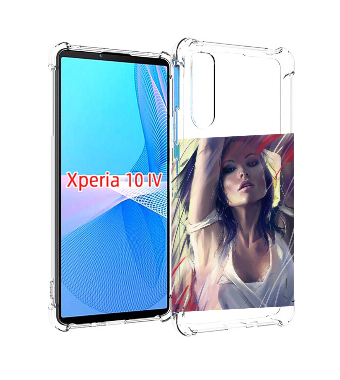 

Чехол MyPads акварельная-девушка женской для Sony Xperia 10 IV (10-4), Прозрачный, Tocco