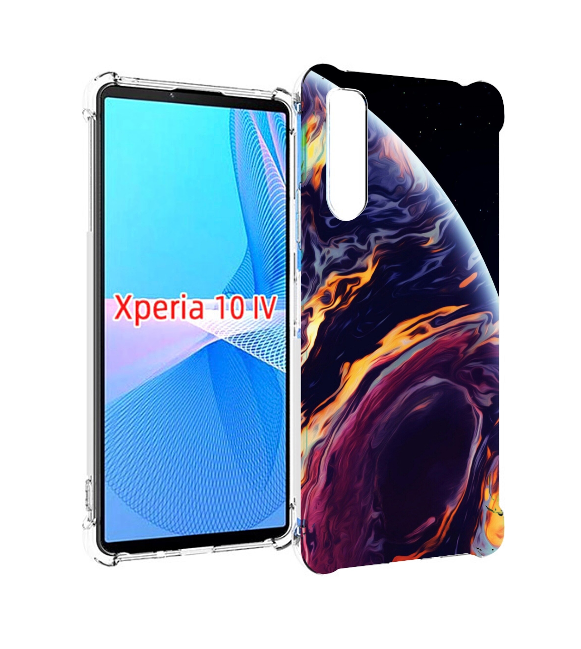 

Чехол MyPads акварельная планета для Sony Xperia 10 IV (10-4), Прозрачный, Tocco