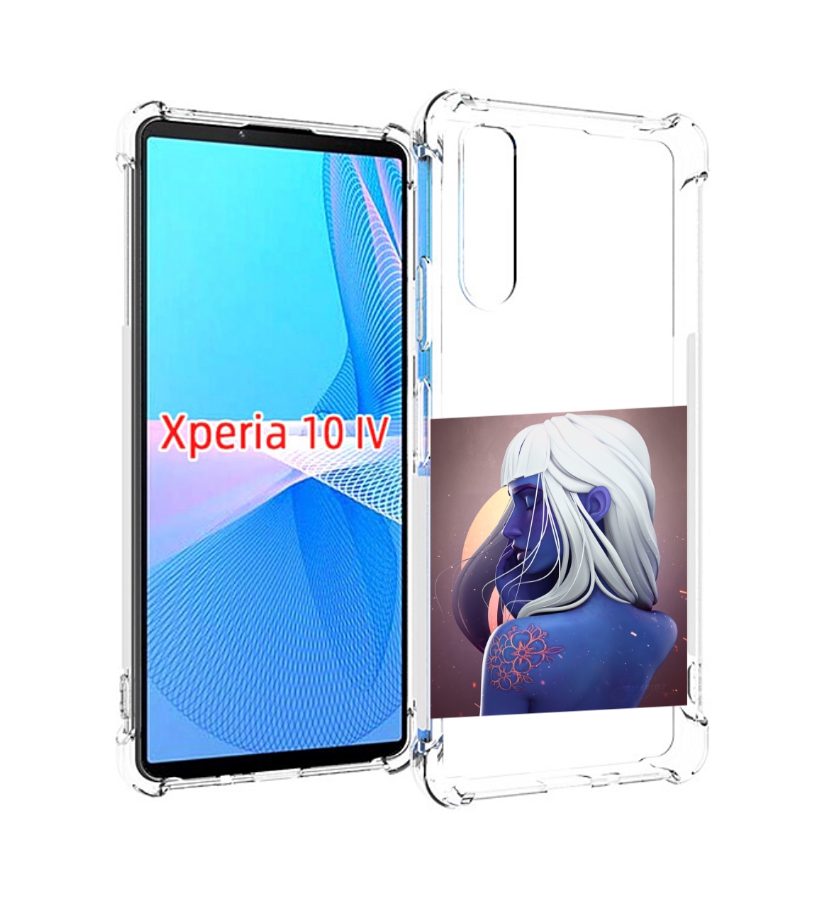 

Чехол MyPads аватар-с-цветком для Sony Xperia 10 IV (10-4), Прозрачный, Tocco