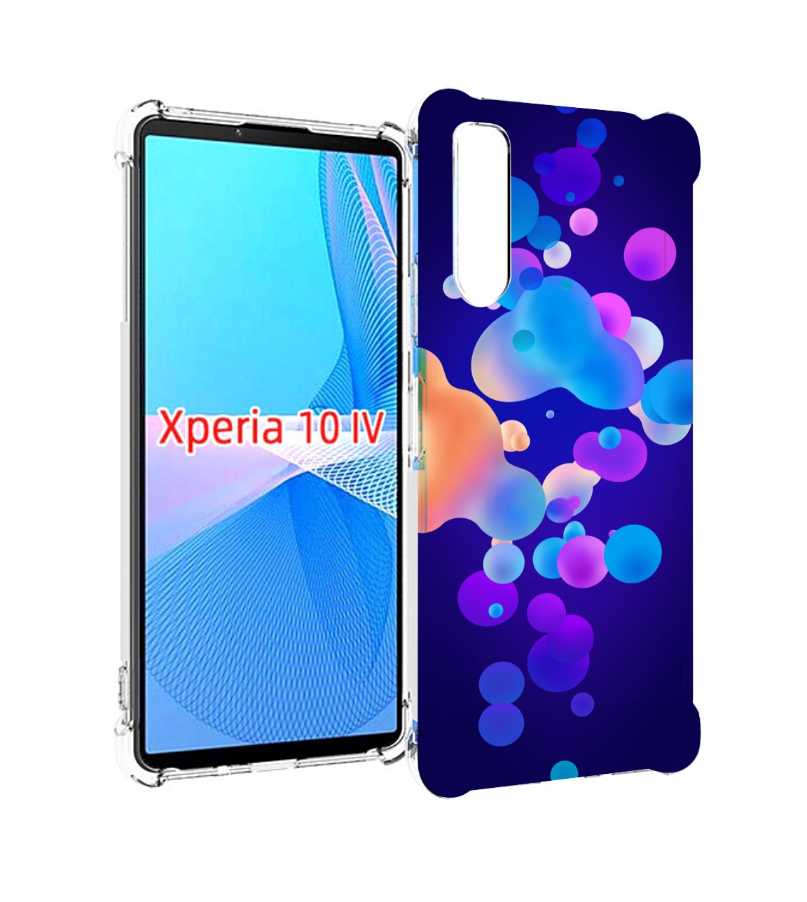 

Чехол MyPads абстрактные-пузырьки для Sony Xperia 10 IV (10-4), Прозрачный, Tocco