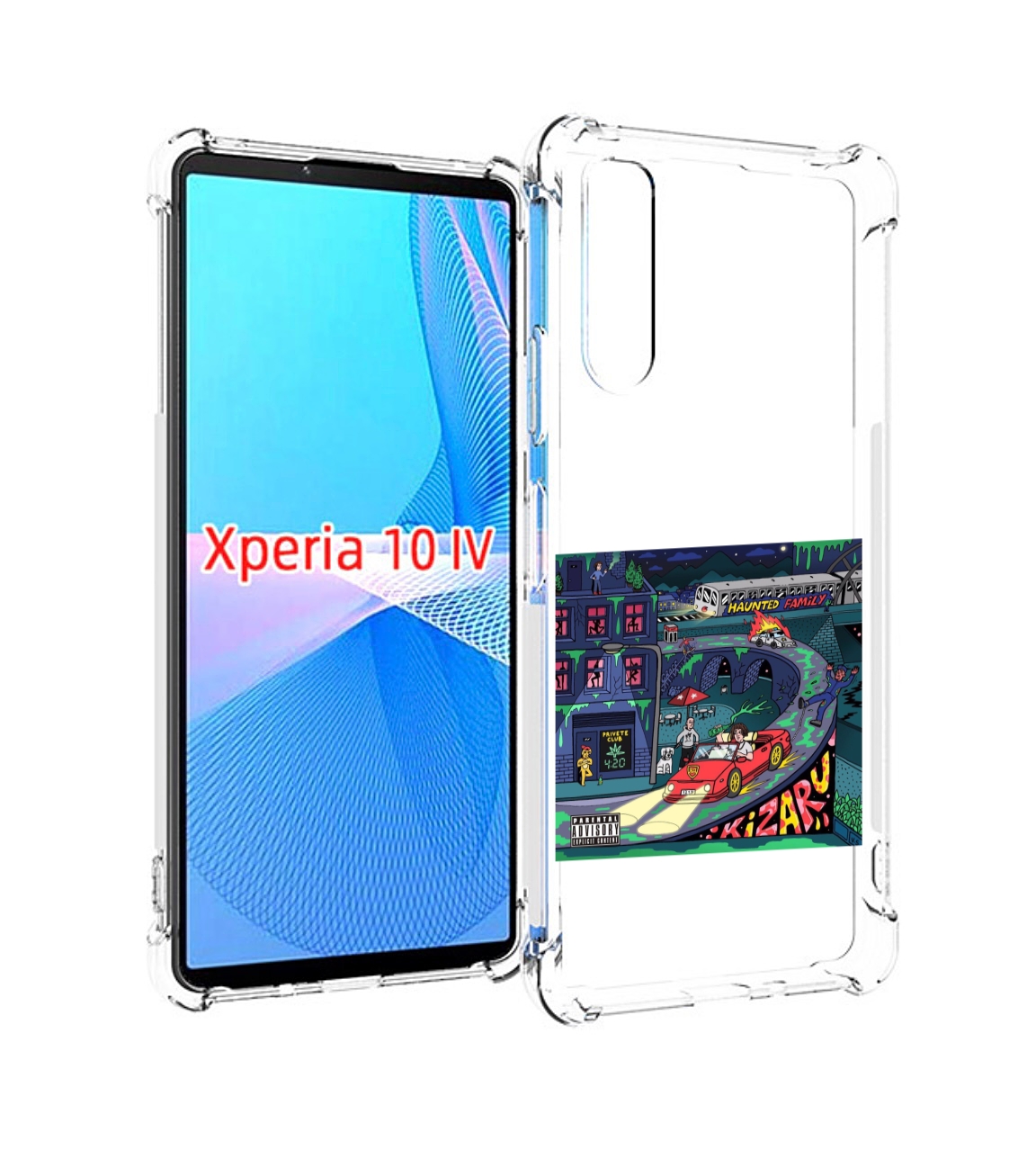 

Чехол MyPads Яд (альбом Kizaru) для Sony Xperia 10 IV (10-4), Прозрачный, Tocco