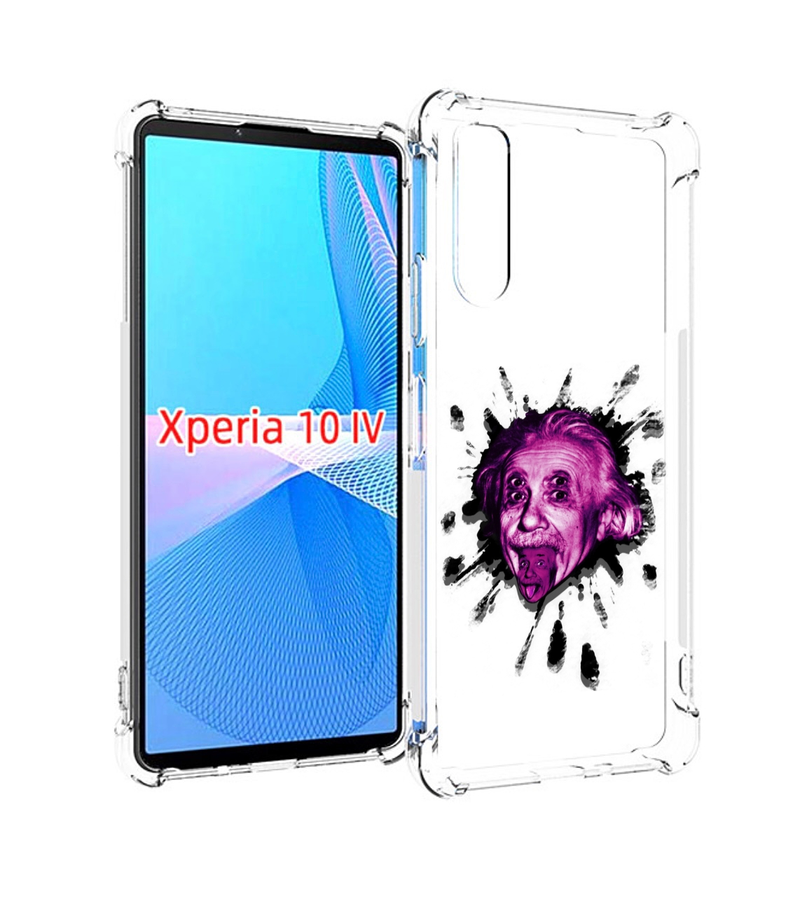 

Чехол MyPads Эйнштейн для Sony Xperia 10 IV (10-4), Прозрачный, Tocco