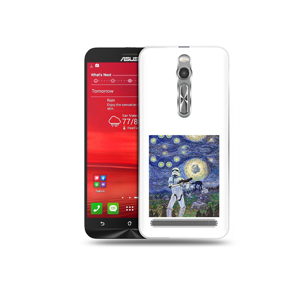 

Чехол MyPads Tocco для Asus Zenfone 2 (ZE550ML) star wars звездная ночь (PT11329.657.23), Прозрачный, Tocco
