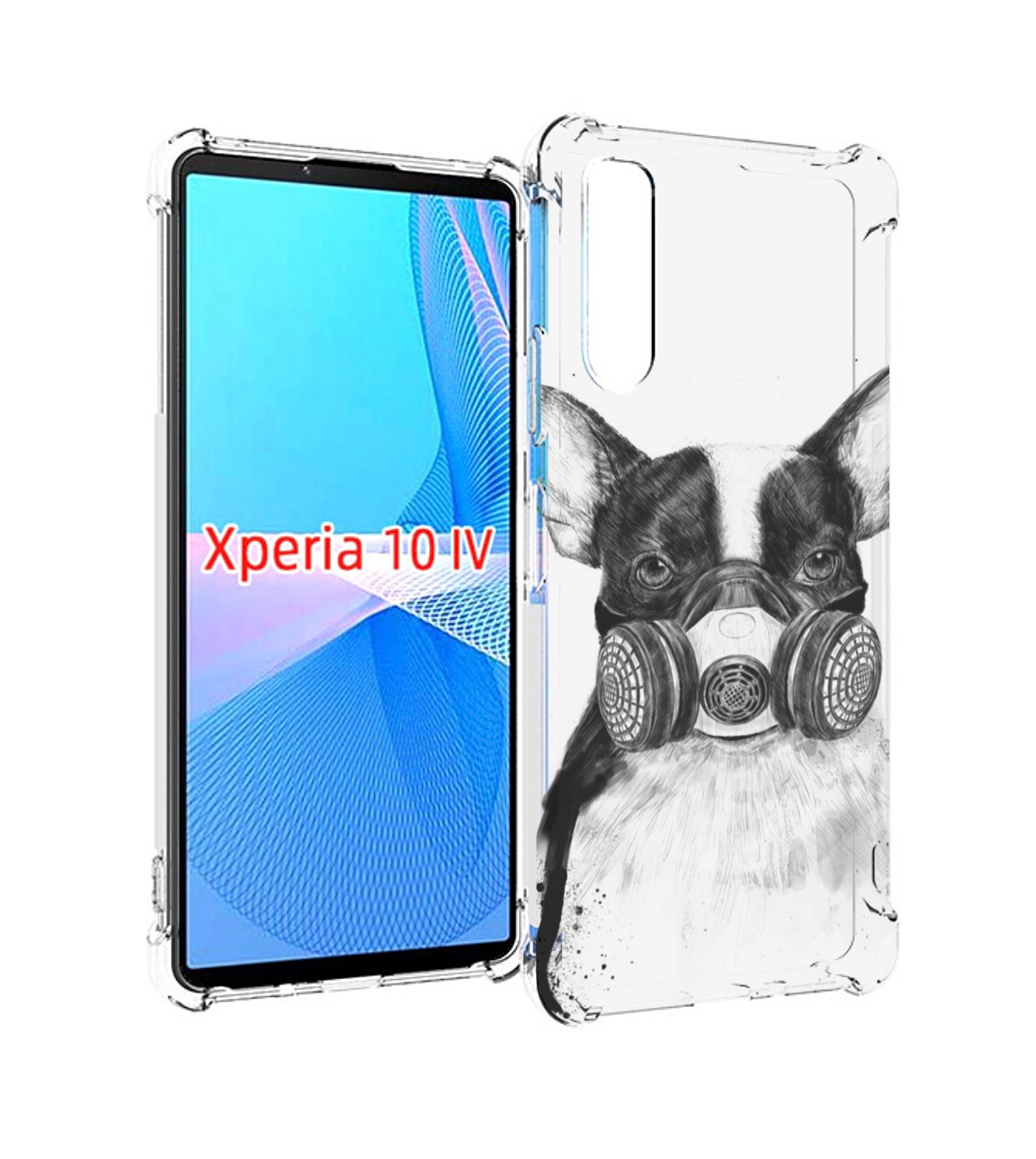 

Чехол MyPads Французский бульдог для Sony Xperia 10 IV (10-4), Прозрачный, Tocco