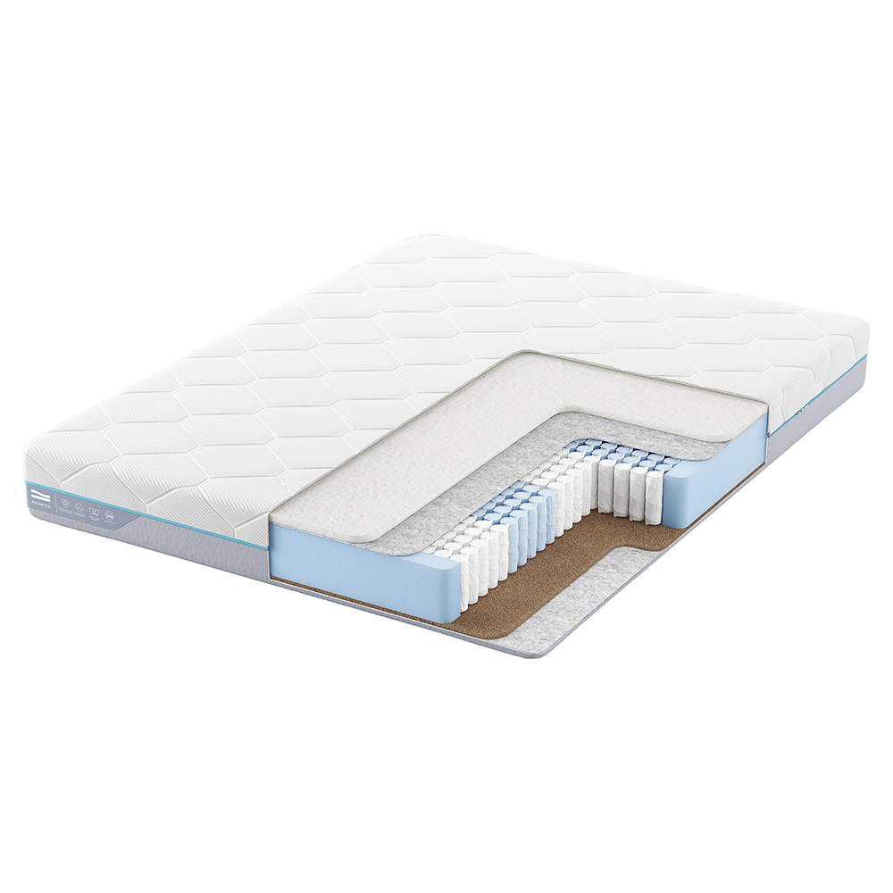 

Матрас анатомический Promtex Multipacket Cocos Strutto 2 90x190 независимые пружины, Белый, Cocos Strutto 2
