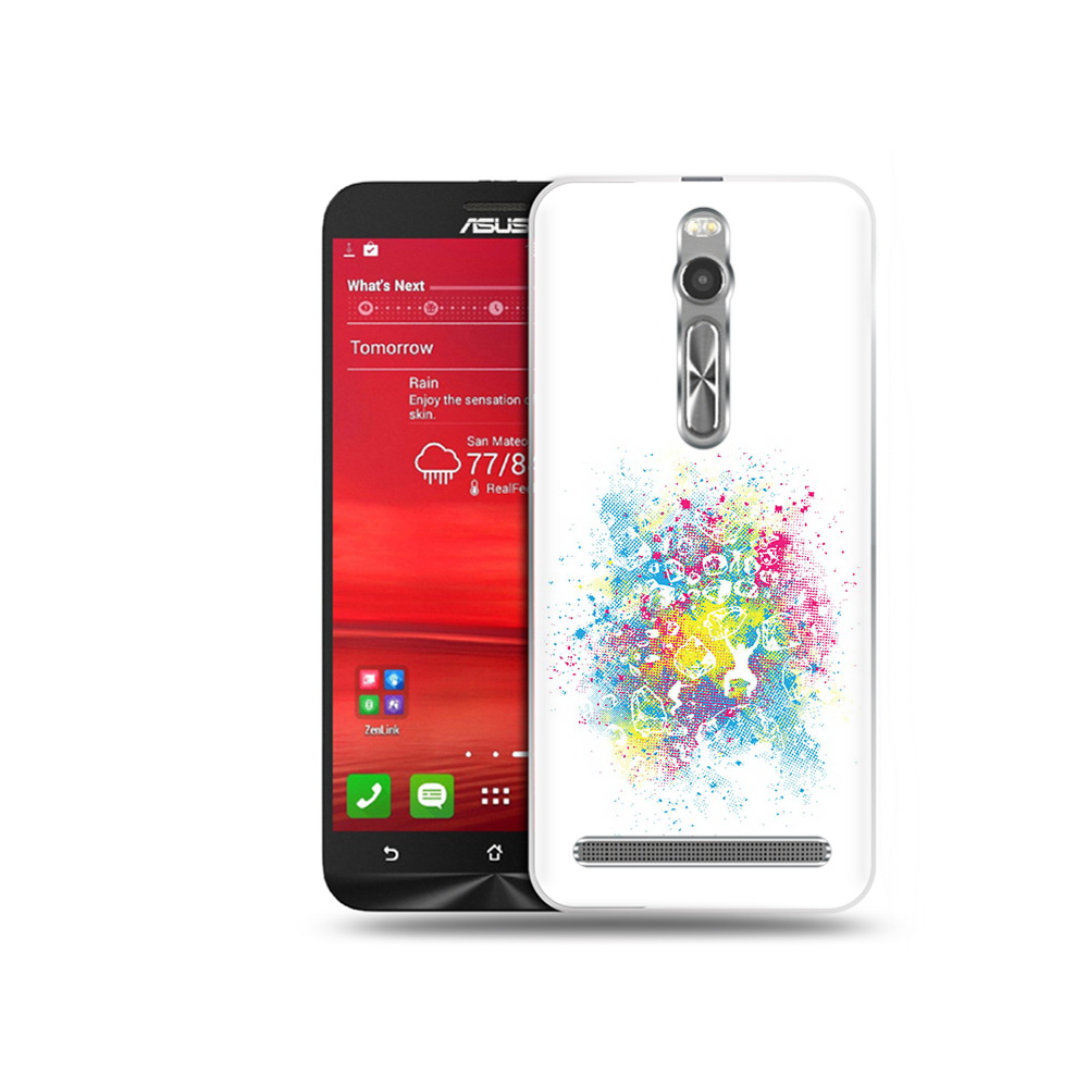 Чехол MyPads Tocco для Asus Zenfone 2 (ZE550ML) акварель абстракция (PT11329.657.214)