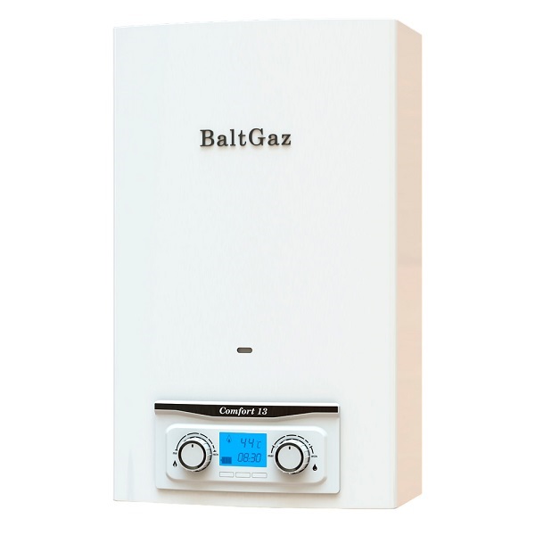 фото Газовый проточный водонагреватель baltgaz comfort 13 new