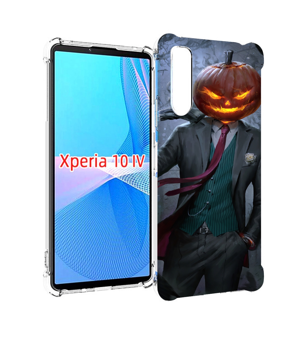 

Чехол MyPads Тыква-убийца для Sony Xperia 10 IV (10-4), Прозрачный, Tocco