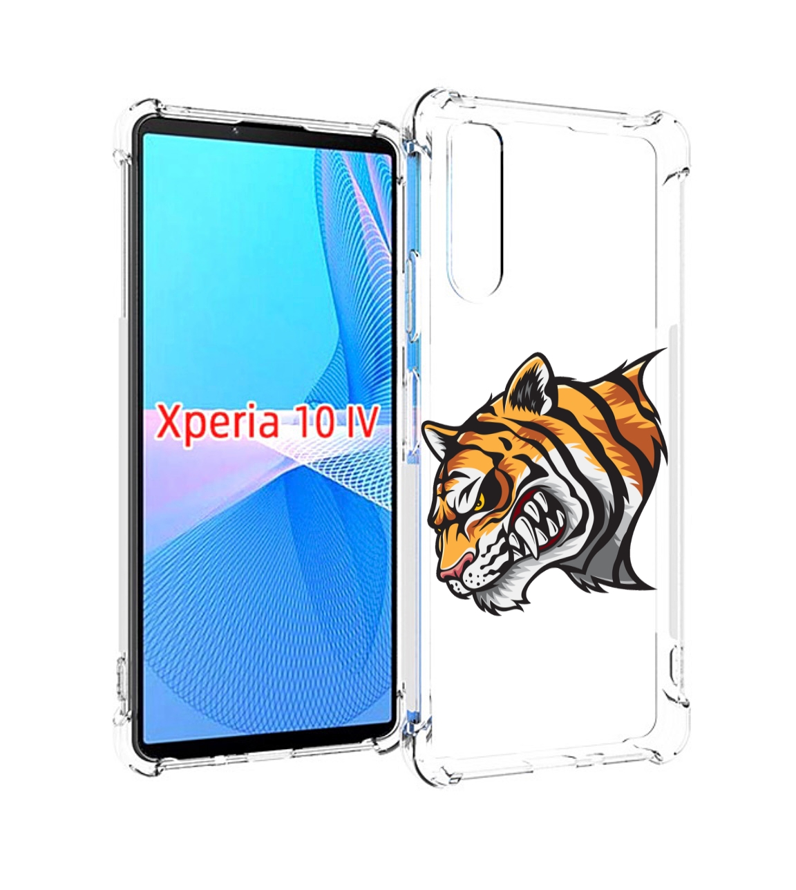 

Чехол MyPads Тигр для Sony Xperia 10 IV (10-4), Прозрачный, Tocco