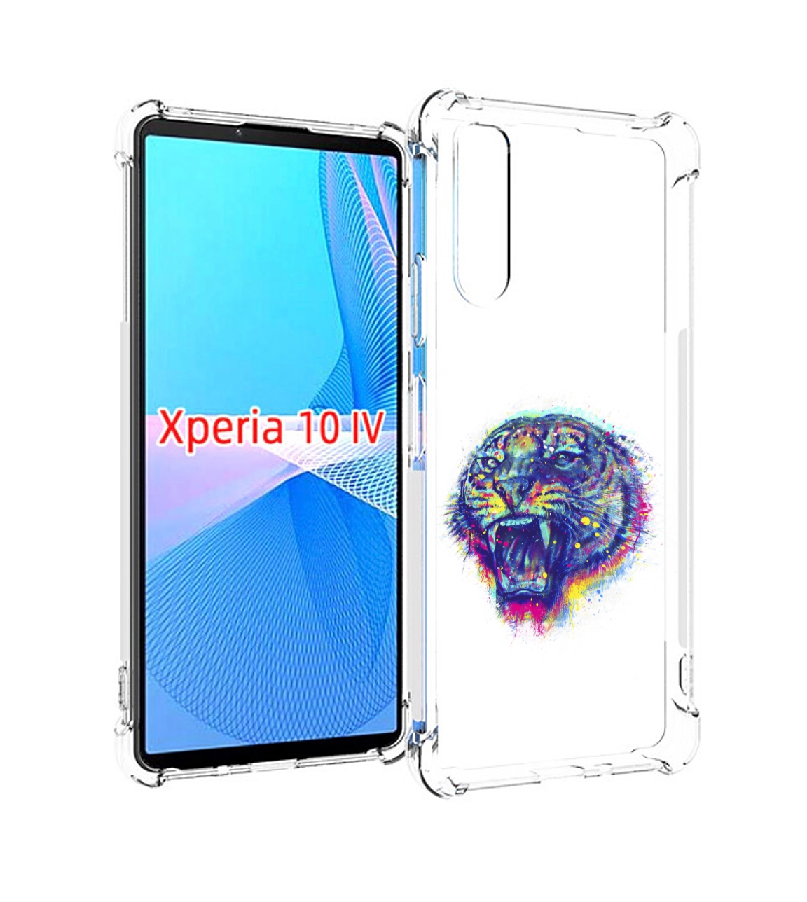 

Чехол MyPads Тигр 2 для Sony Xperia 10 IV (10-4), Прозрачный, Tocco