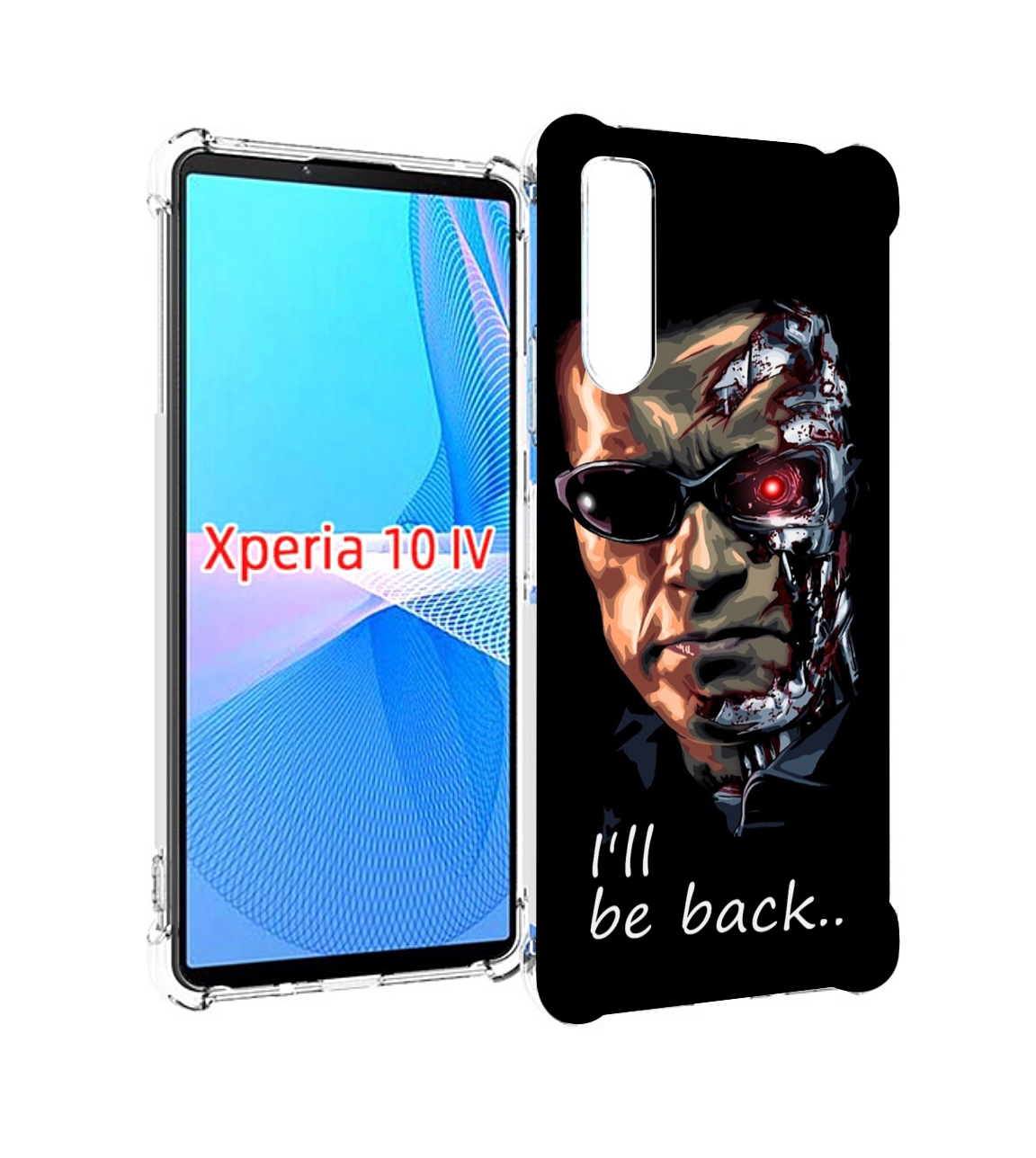 

Чехол MyPads Терминатор для Sony Xperia 10 IV (10-4), Прозрачный, Tocco